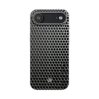 Silver Lite Phone Case for iPhone - Brutalist Steel Mesh