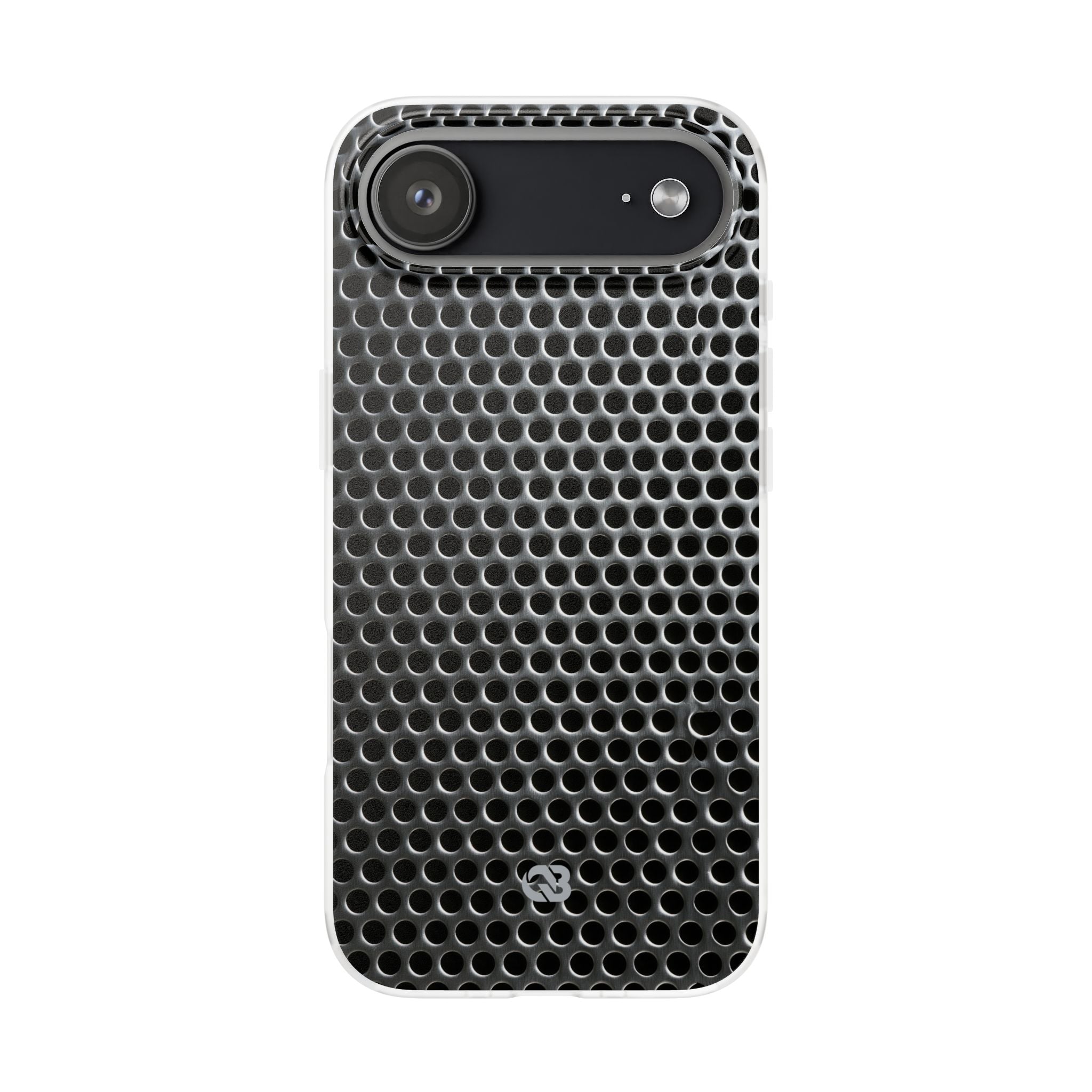 Silver Lite Phone Case for iPhone - Brutalist Steel Mesh