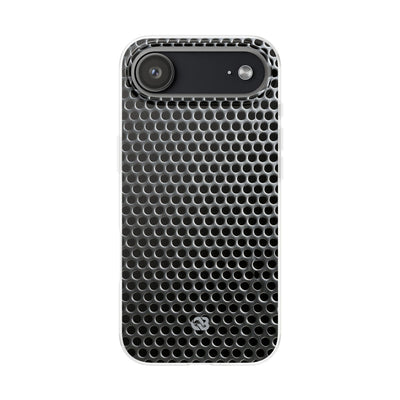 Silver Lite Phone Case for iPhone - Brutalist Steel Mesh