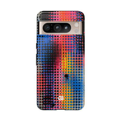 Chromatic Halftone Grid · Tough Phone Case for Pixel ·  Blue
