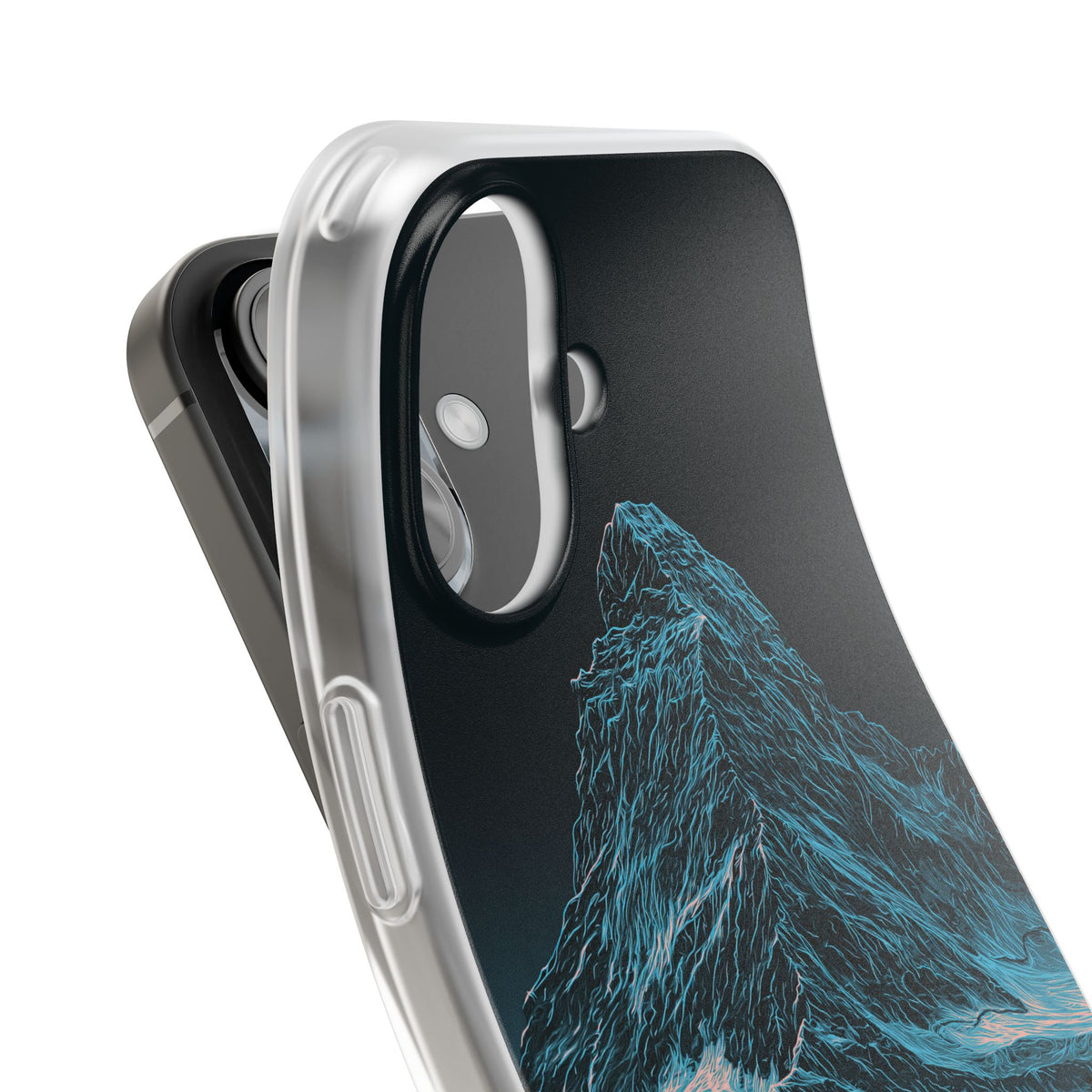 Glacial Alpine Peak · Lite Phone Case for iPhone ·  Blue