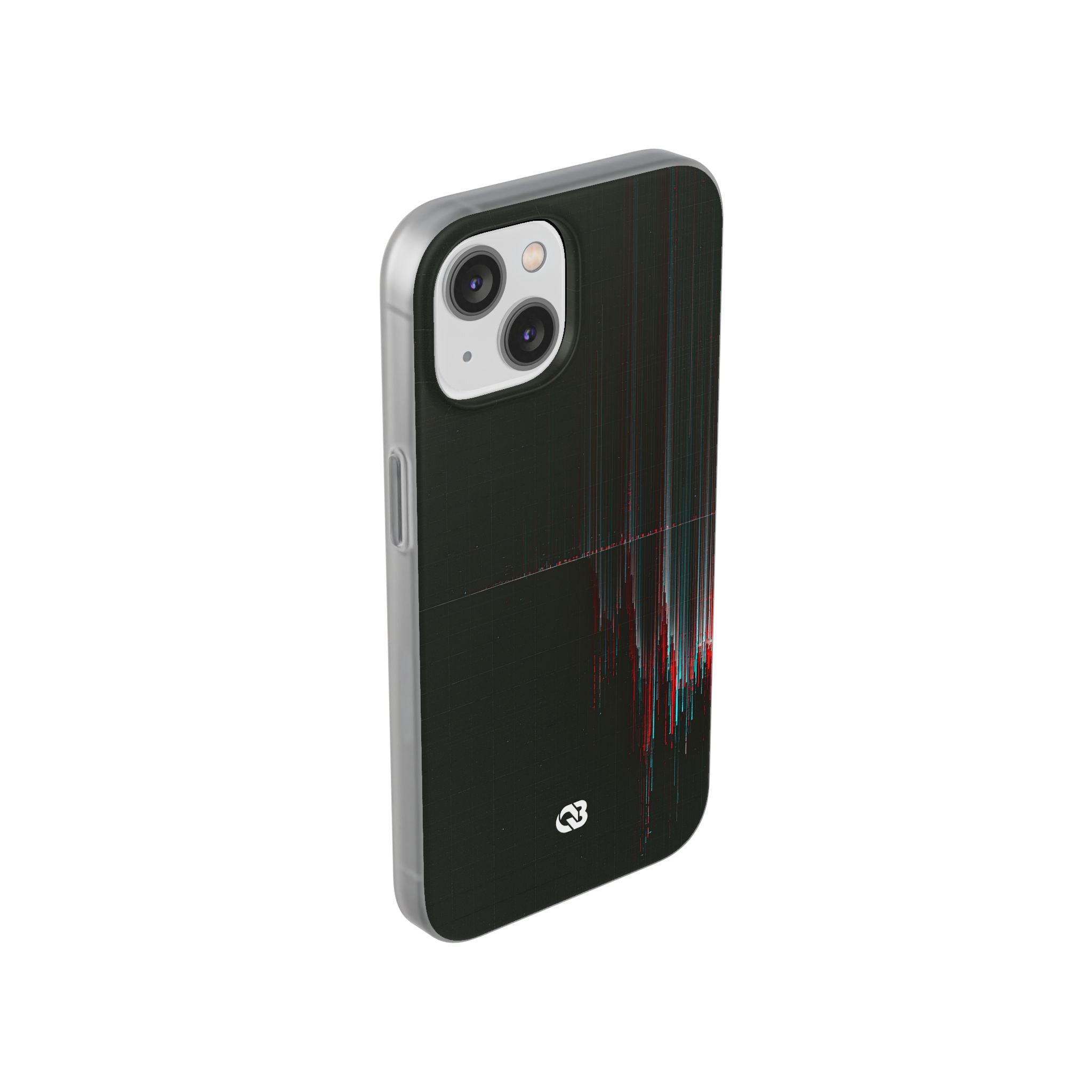 Black Lite Phone Case for iPhone - Corrupted Data Stream