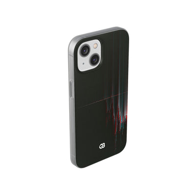 Black Lite Phone Case for iPhone - Corrupted Data Stream