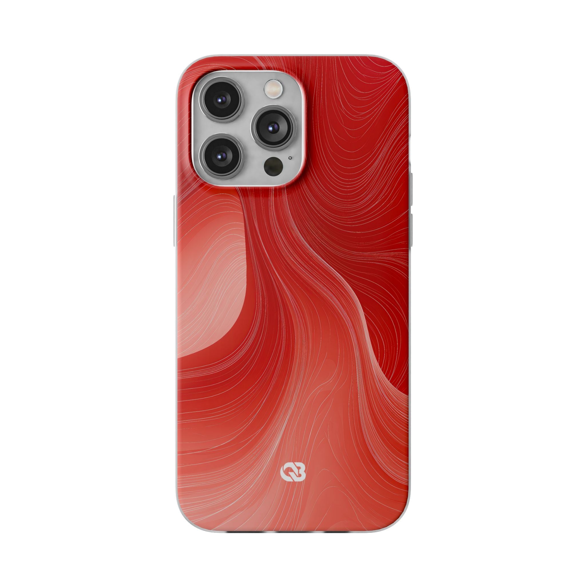 Red Lite Phone Case for iPhone - Crimson Silk Strands