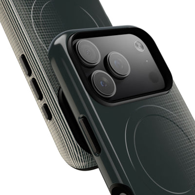 Grey Tough 2.0 Magsafe Phone Case for iPhone - Charcoal Tech Grid