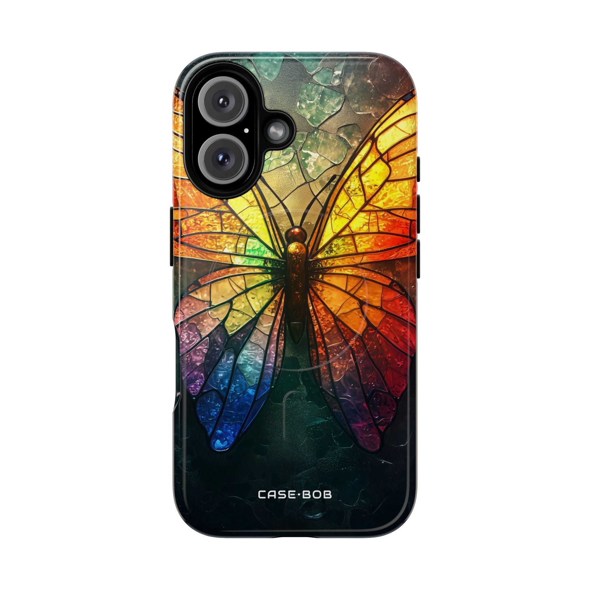 Stained Glass Butterfly iPhone 16 Case - Tough+
