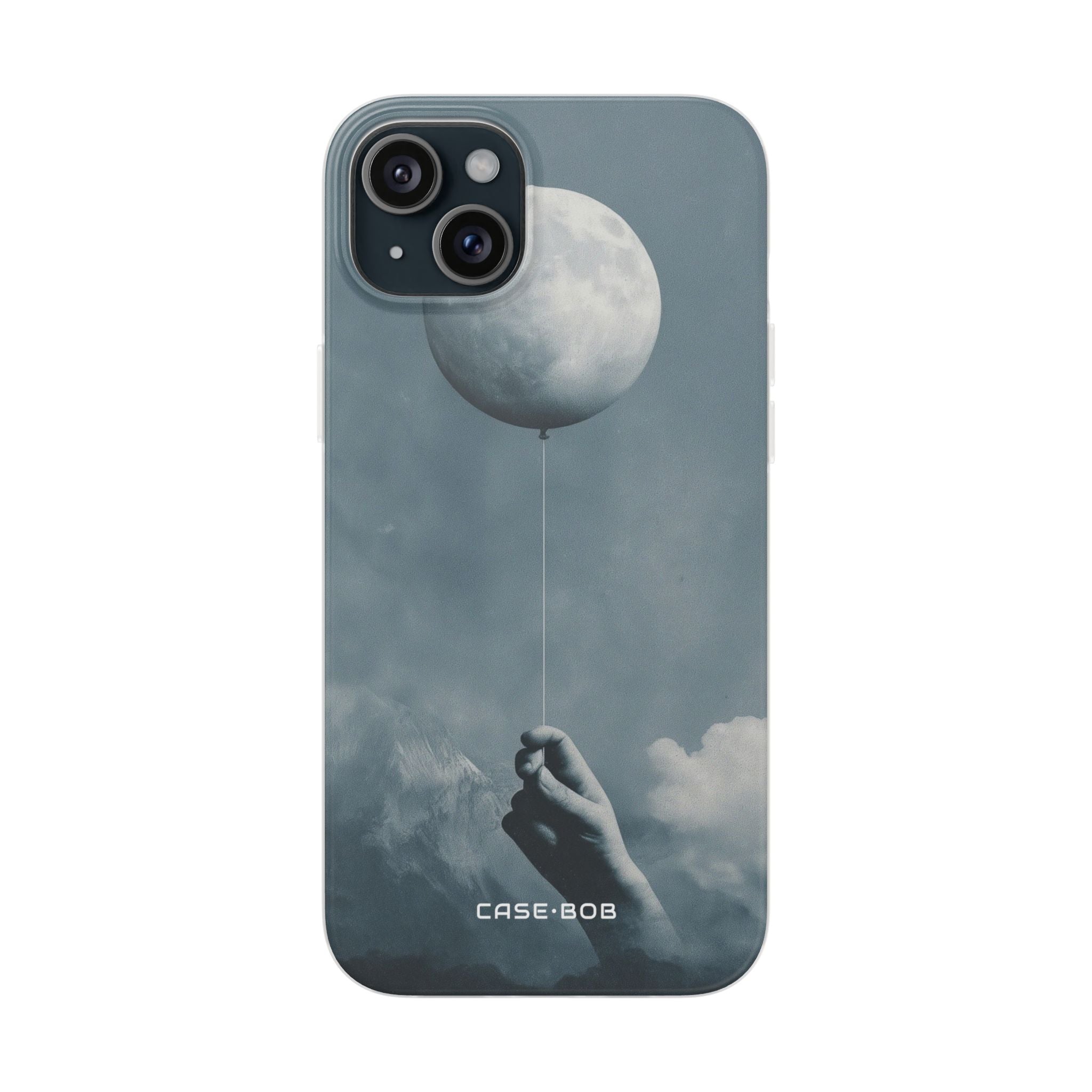 Moon Balloon iPhone 15 Plus Case - Soft