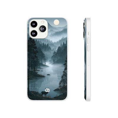 Silent Nordic Fjord · Lite Phone Case for iPhone ·  Blue
