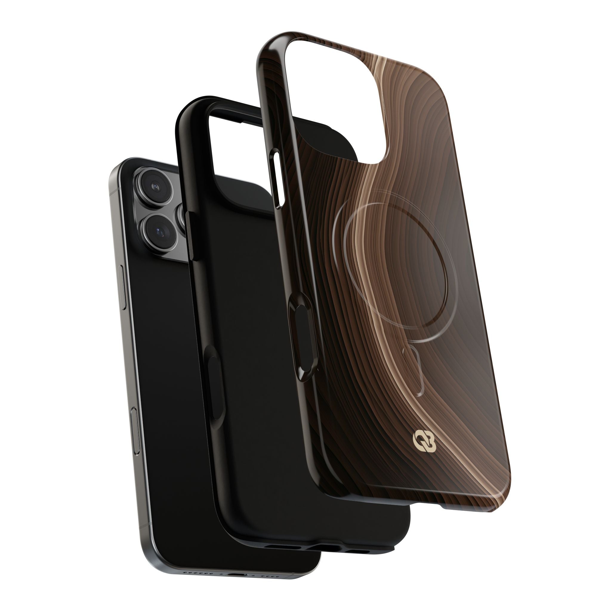Brown Tough 2.0 Magsafe Phone Case for iPhone - Bronzed Canyon Relief