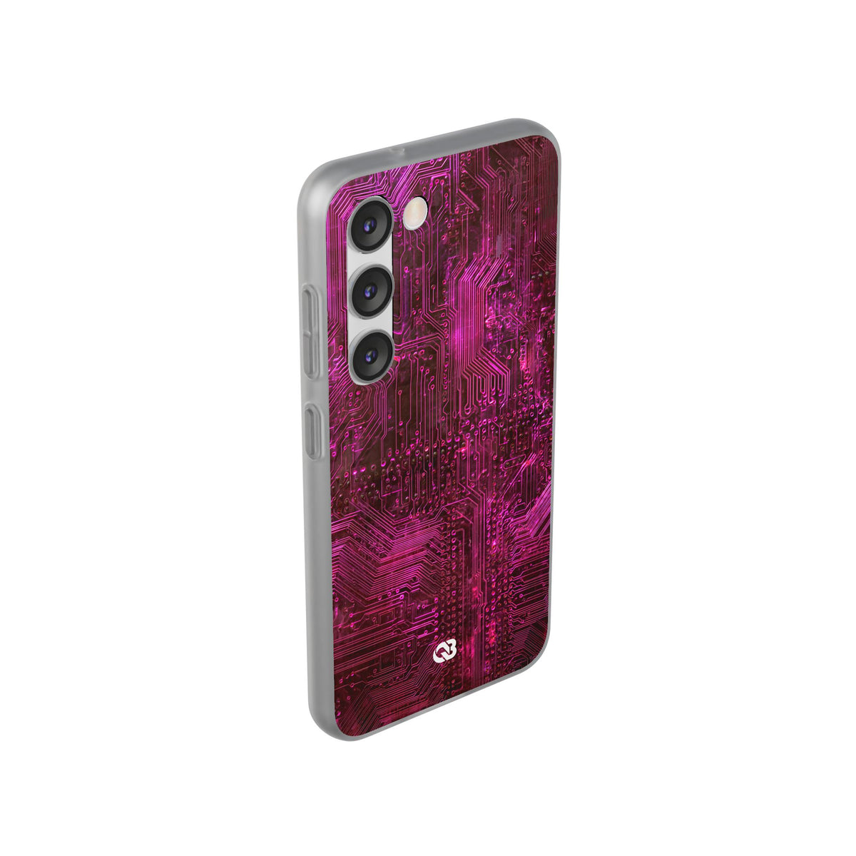 Magenta Circuit Trace · Lite Phone Case for Samsung · Pink