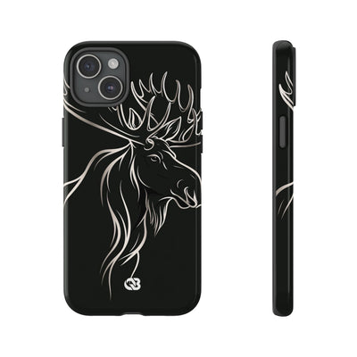 Nordic Moose Contour · Tough Phone Case for iPhone · Black