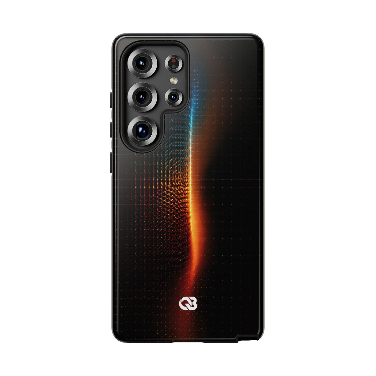 Luminous Refraction Grid · Tough Phone Case for Samsung · Black