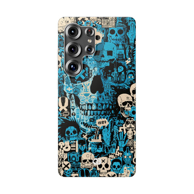 Electric Skull Graffiti · Lite Phone Case for Samsung · Blue