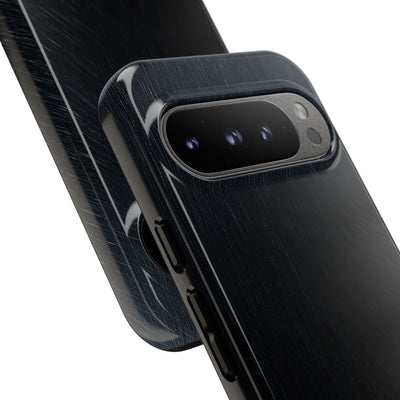 Brushed Obsidian Steel · Tough Phone Case for Pixel ·  Black