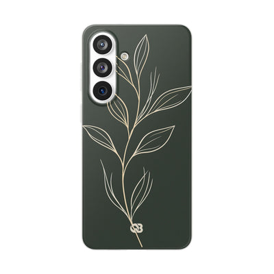 Minimal Botanical Stem · Lite Phone Case for Samsung · Green