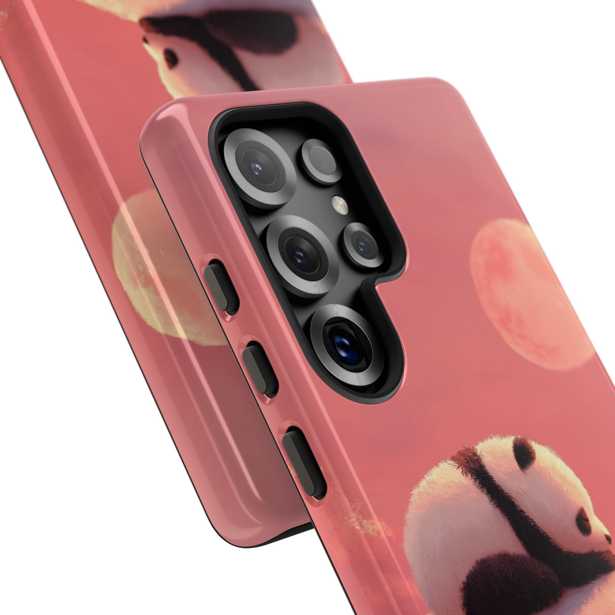 Rose Moon Panda · Tough Coque de téléphone pour Samsung