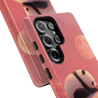 Rose Moon Panda · Tough Coque de téléphone pour Samsung