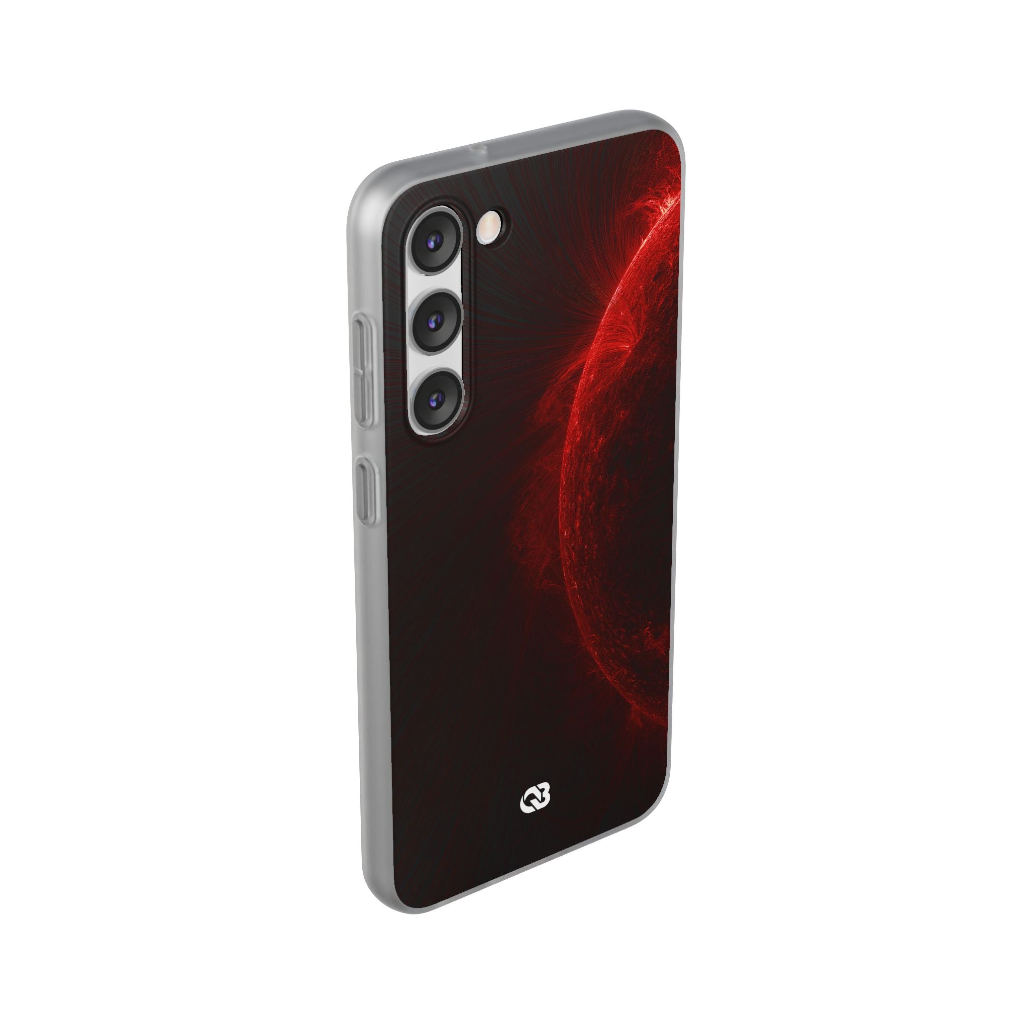 Red Lite Phone Case for Samsung - Solar Crimson Flare