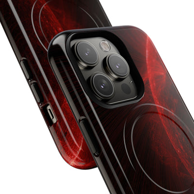 Red Tough 2.0 Magsafe Phone Case for iPhone - Solar Crimson Flare
