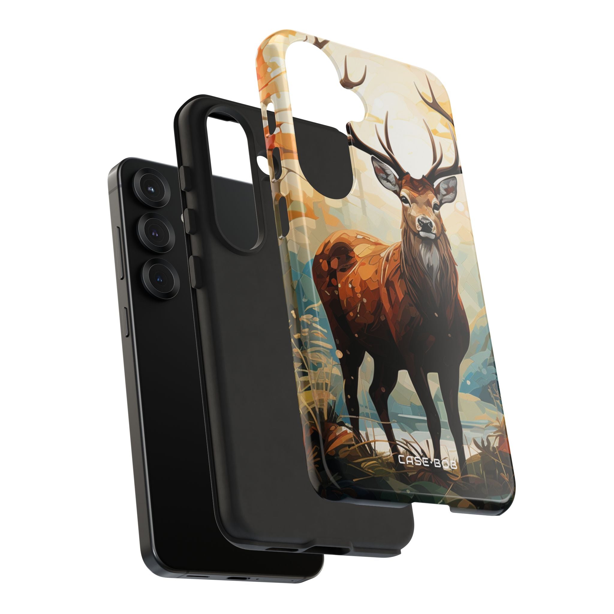 Glowing Stag Samsung S25 Case - Tough - CASE•BOB