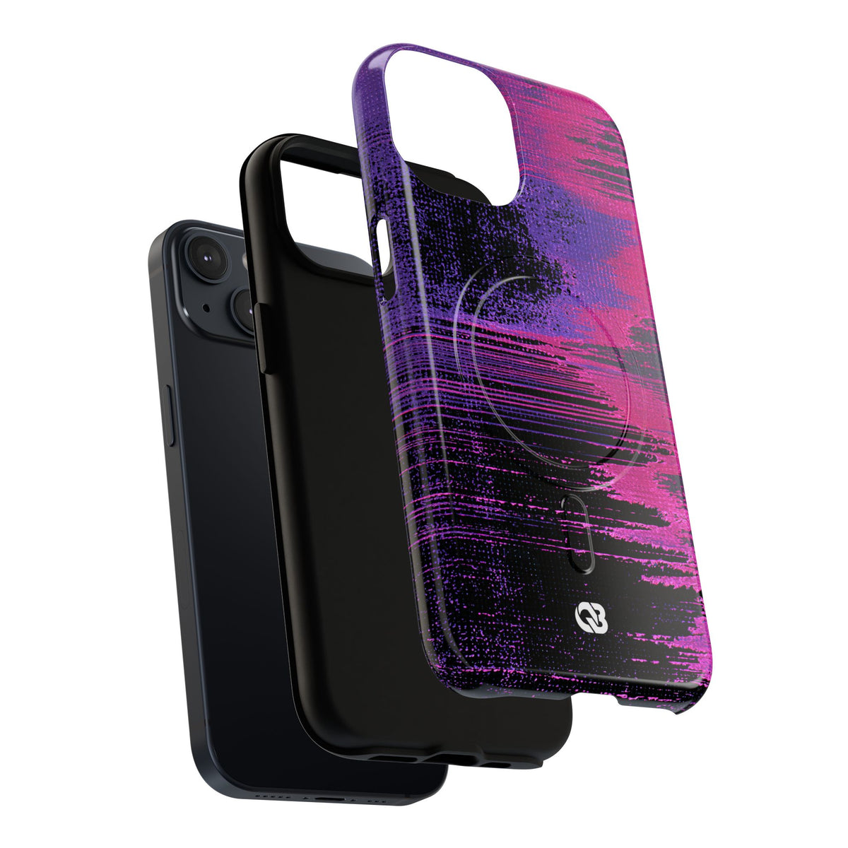 Neon Signal Shift · Tough 2.0 Magnetic Phone Case for iPhone · Purple
