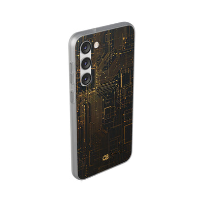 Gold Lite Phone Case for Samsung - Amber Core Mainframe