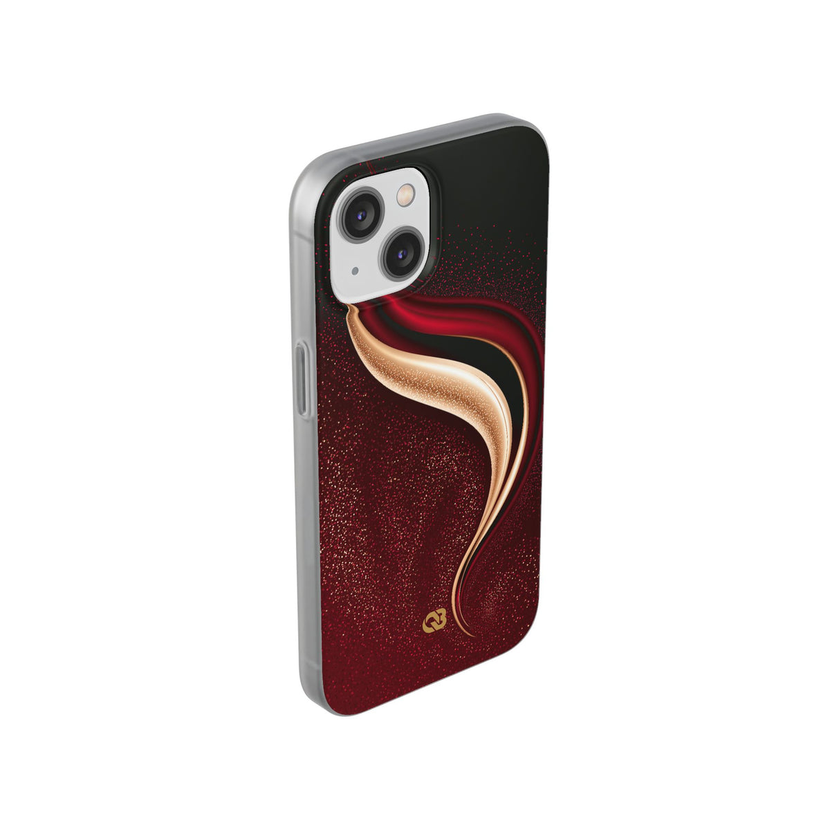 Gilded Crimson Flow · Lite Phone Case for iPhone ·  Red