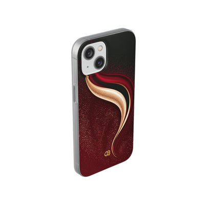 Gilded Crimson Flow · Lite Phone Case for iPhone ·  Red