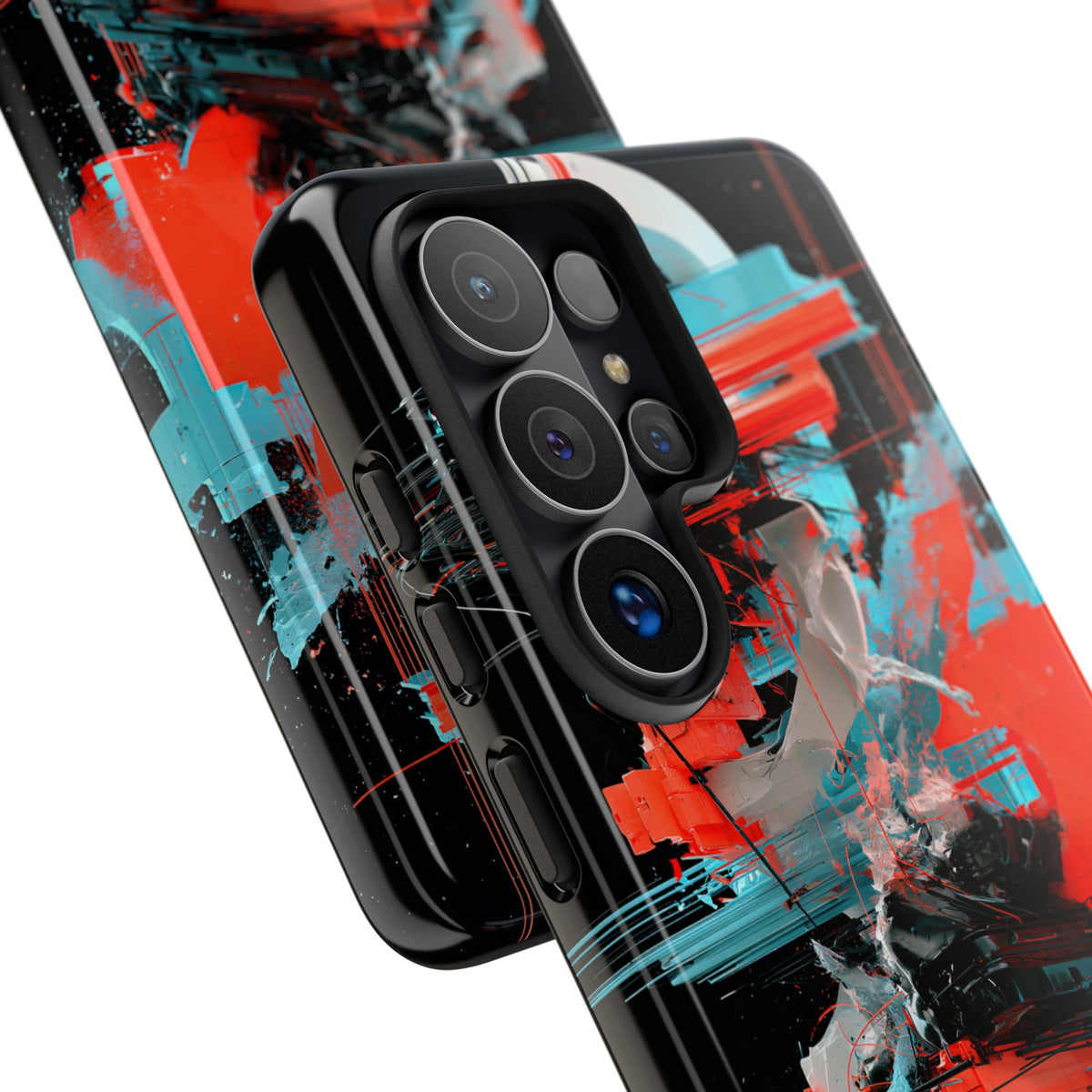 Fragmented Cyber Core · Tough Phone Case for Samsung · Black