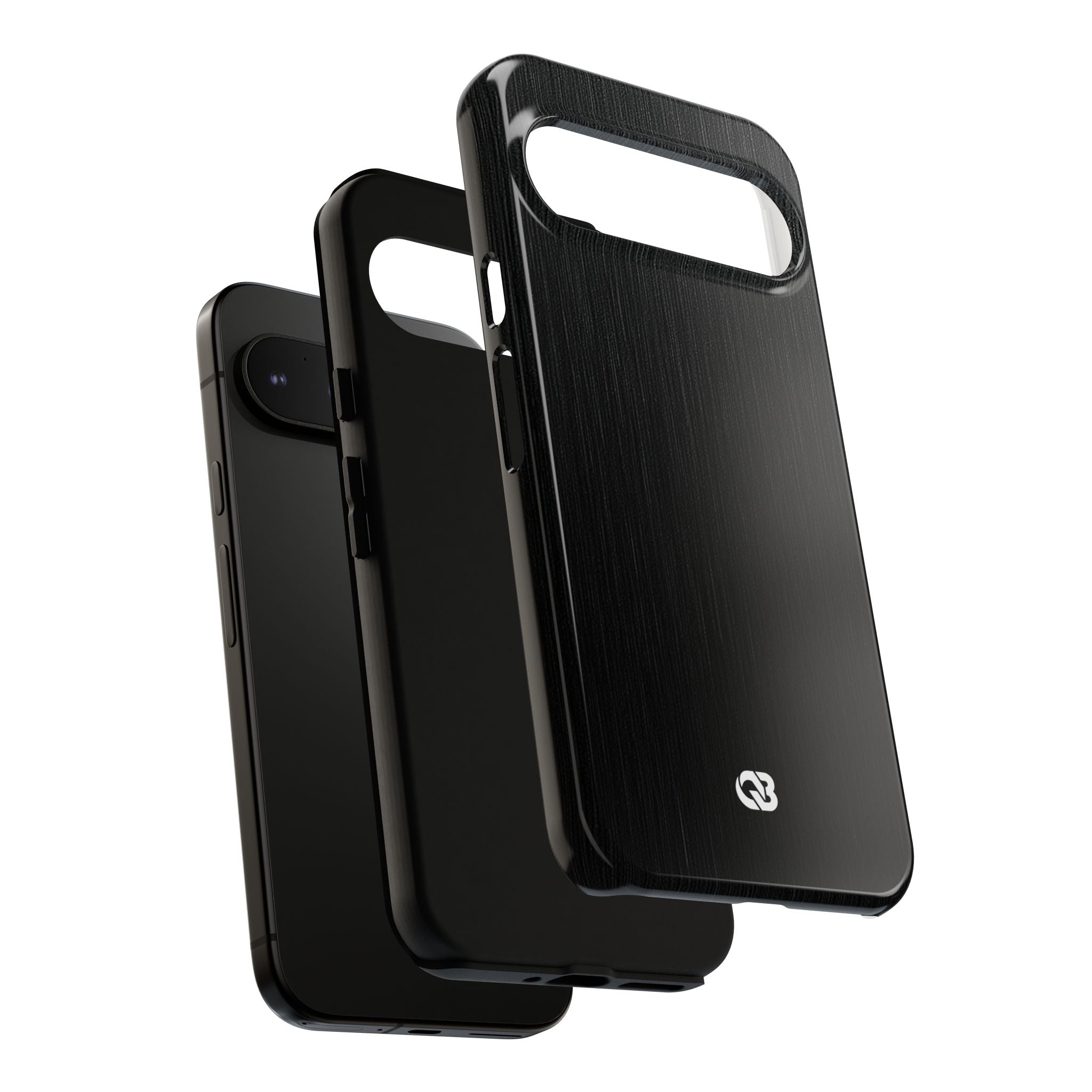 Black Tough Phone Case for Google Pixel - Brushed Obsidian Slate