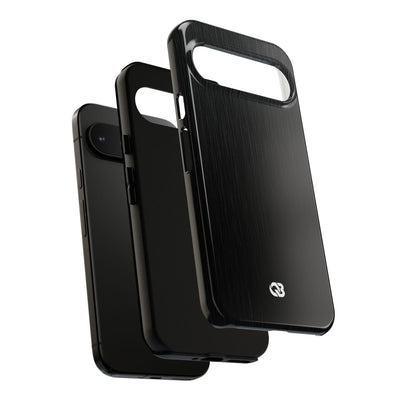 Black Tough Phone Case for Google Pixel - Brushed Obsidian Slate