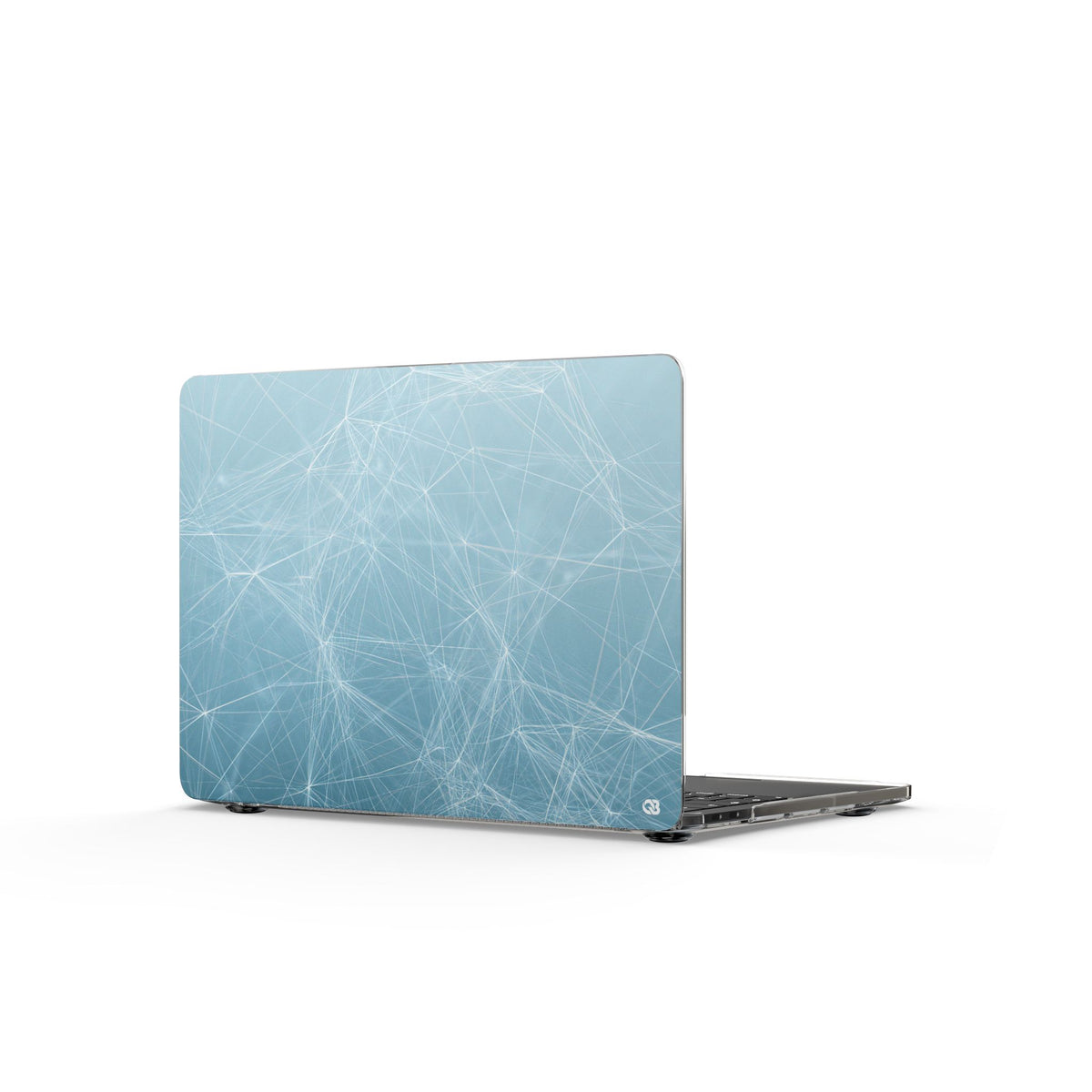 Linear Lattice · Clear Hard Case for MacBook · Blue