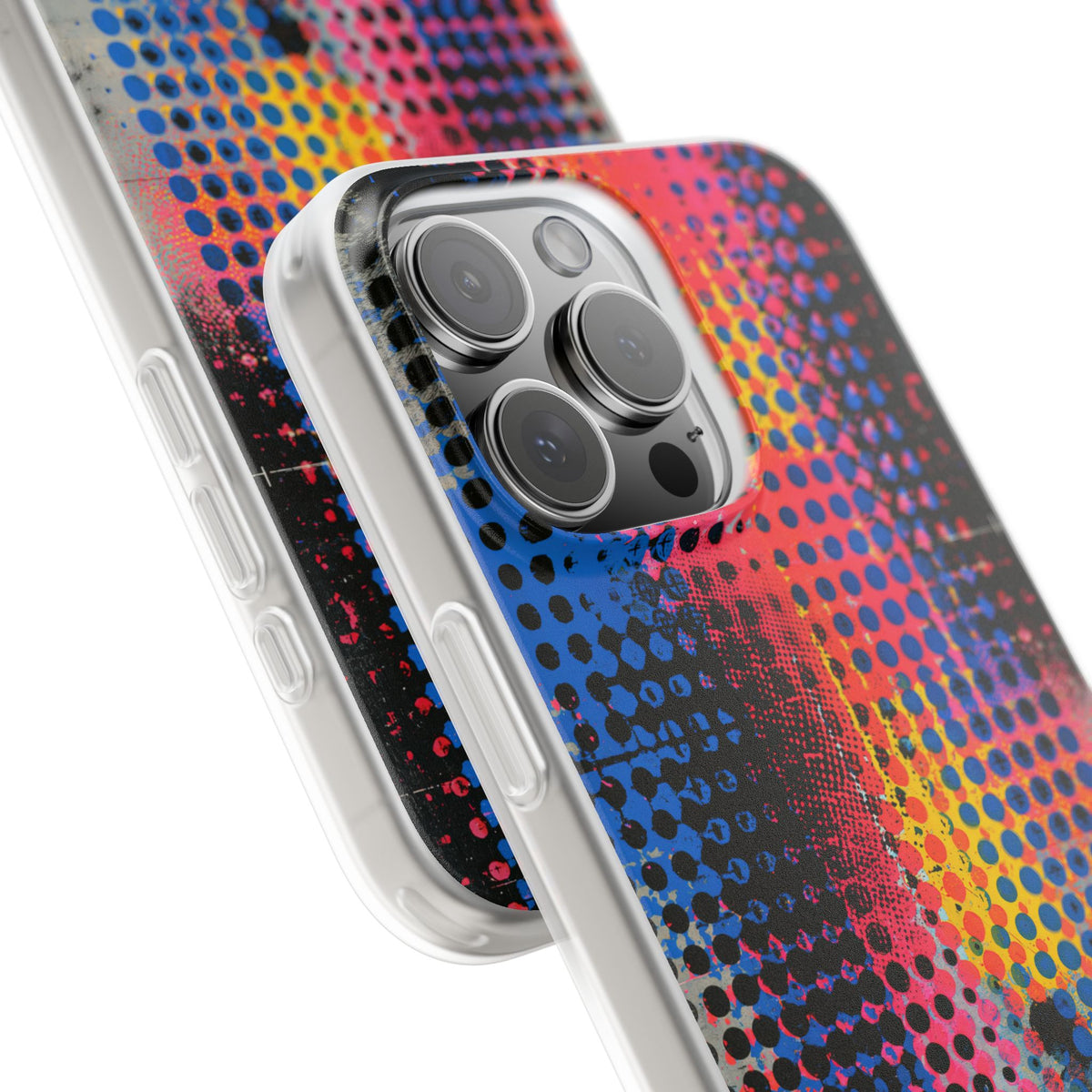 Chromatic Halftone Grid · Lite Phone Case for iPhone ·  Blue