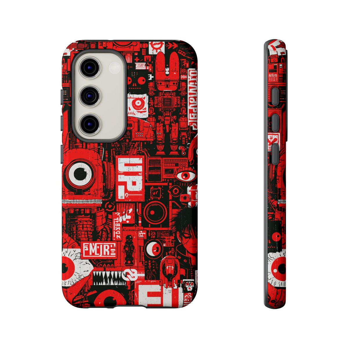 Neo Mecha Collage · Tough Phone Case for Samsung · Red