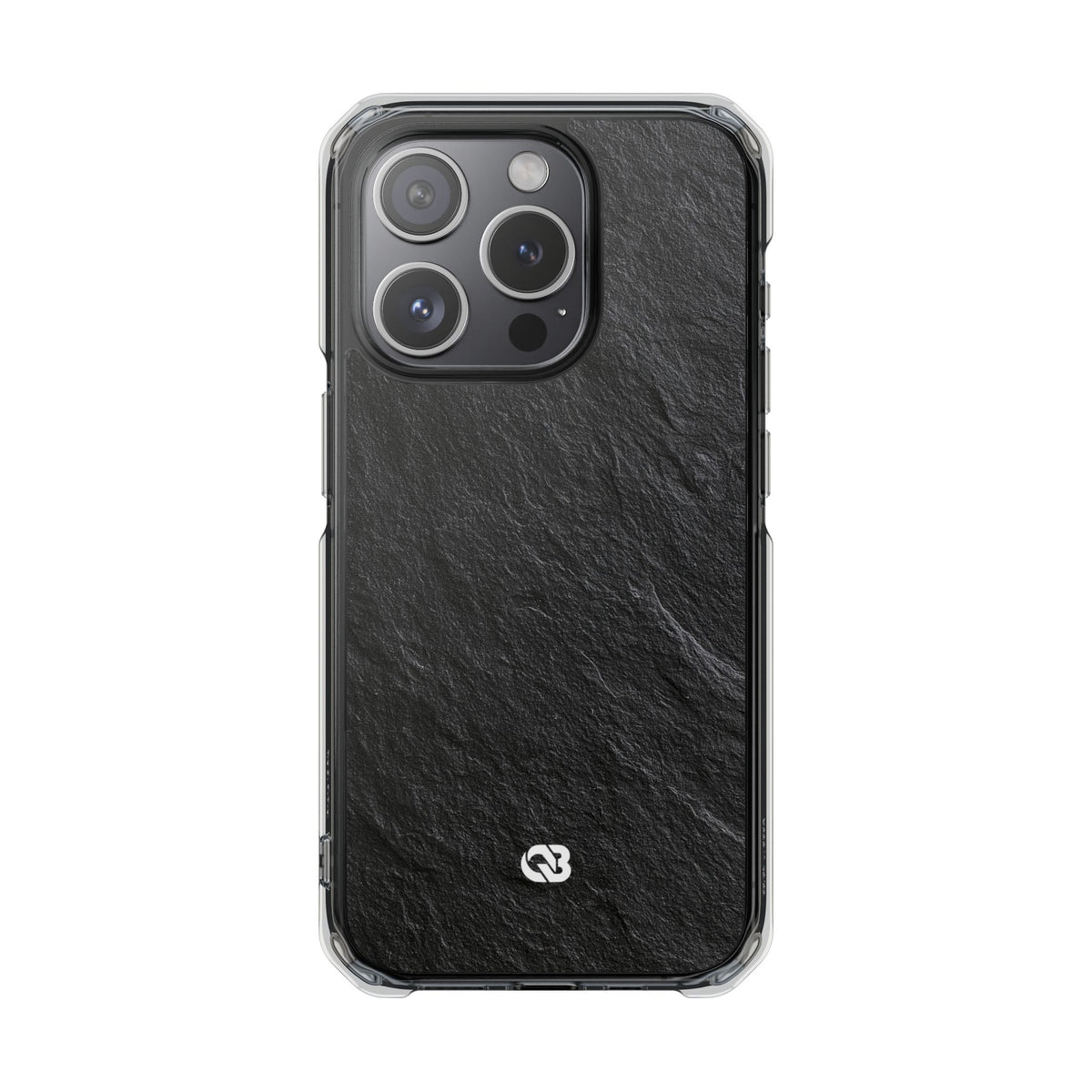Obsidian Slate · Clear Impact Magnetic Phone Case for iPhone ·  Black