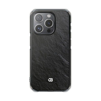 Obsidian Slate · Clear Impact Magnetic Phone Case for iPhone ·  Black