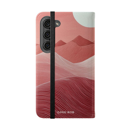 White Orb Dunes - Samsung S23 Case - Wallet