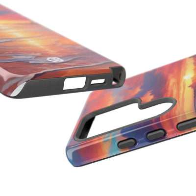 Crimson Shore Horizon · Tough Phone Case for Samsung
