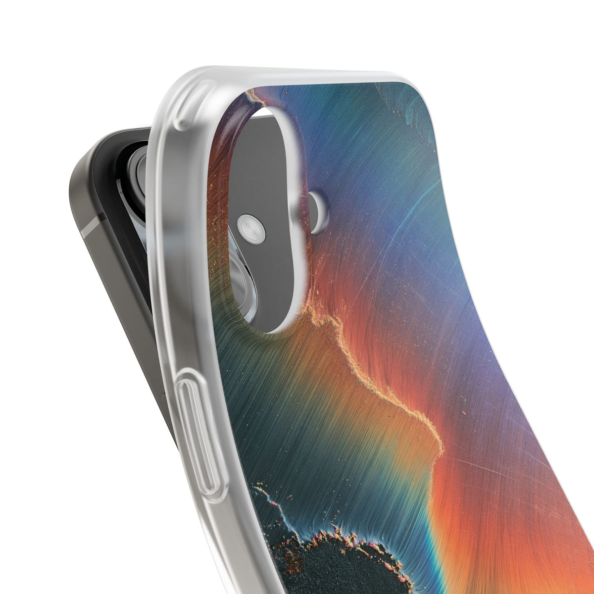 Prismatic Aura Shift · Lite Phone Case for iPhone ·  Blue