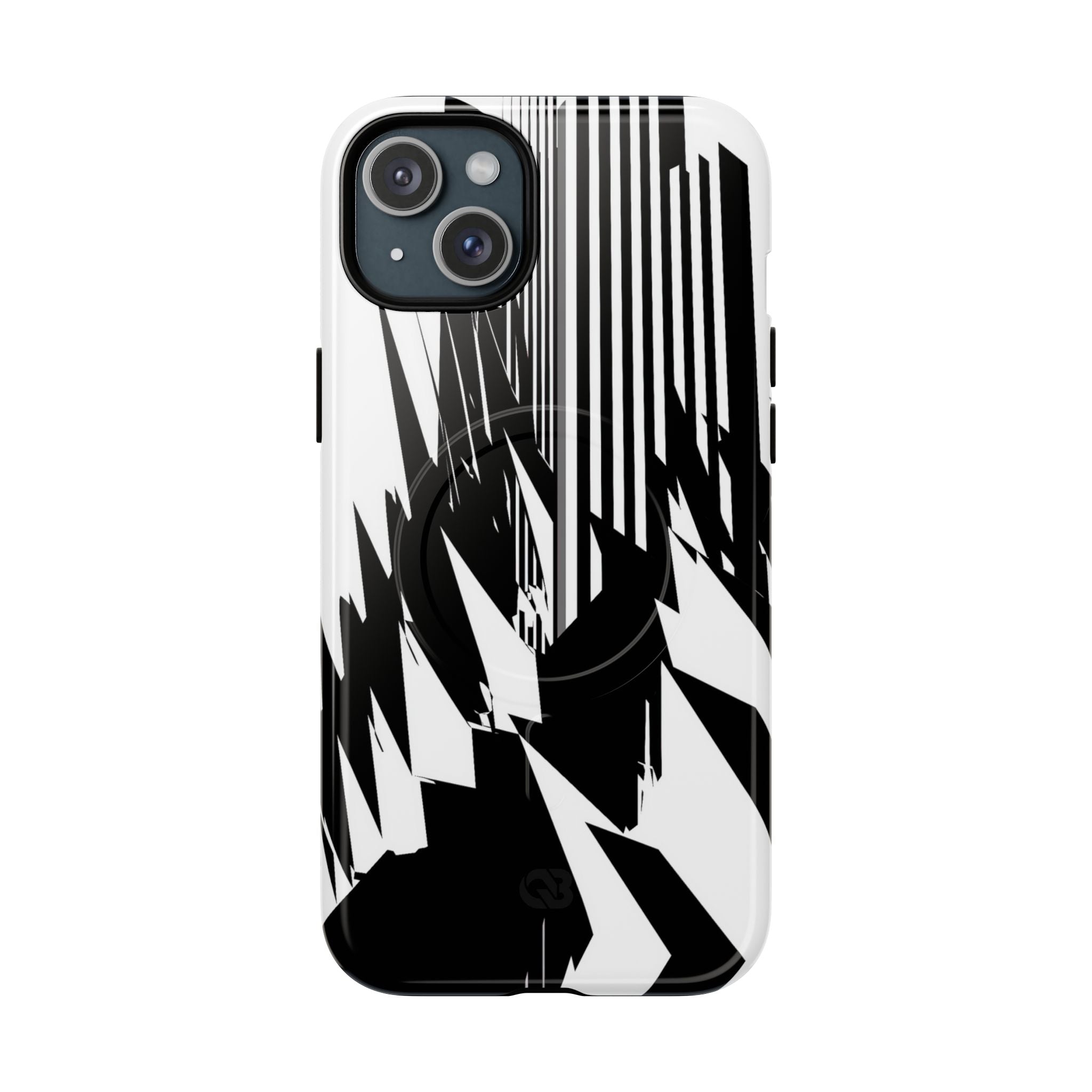 White Tough 2.0 Magsafe Phone Case for iPhone - Shattered Vector Spire