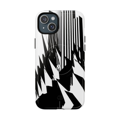 White Tough 2.0 Magsafe Phone Case for iPhone - Shattered Vector Spire