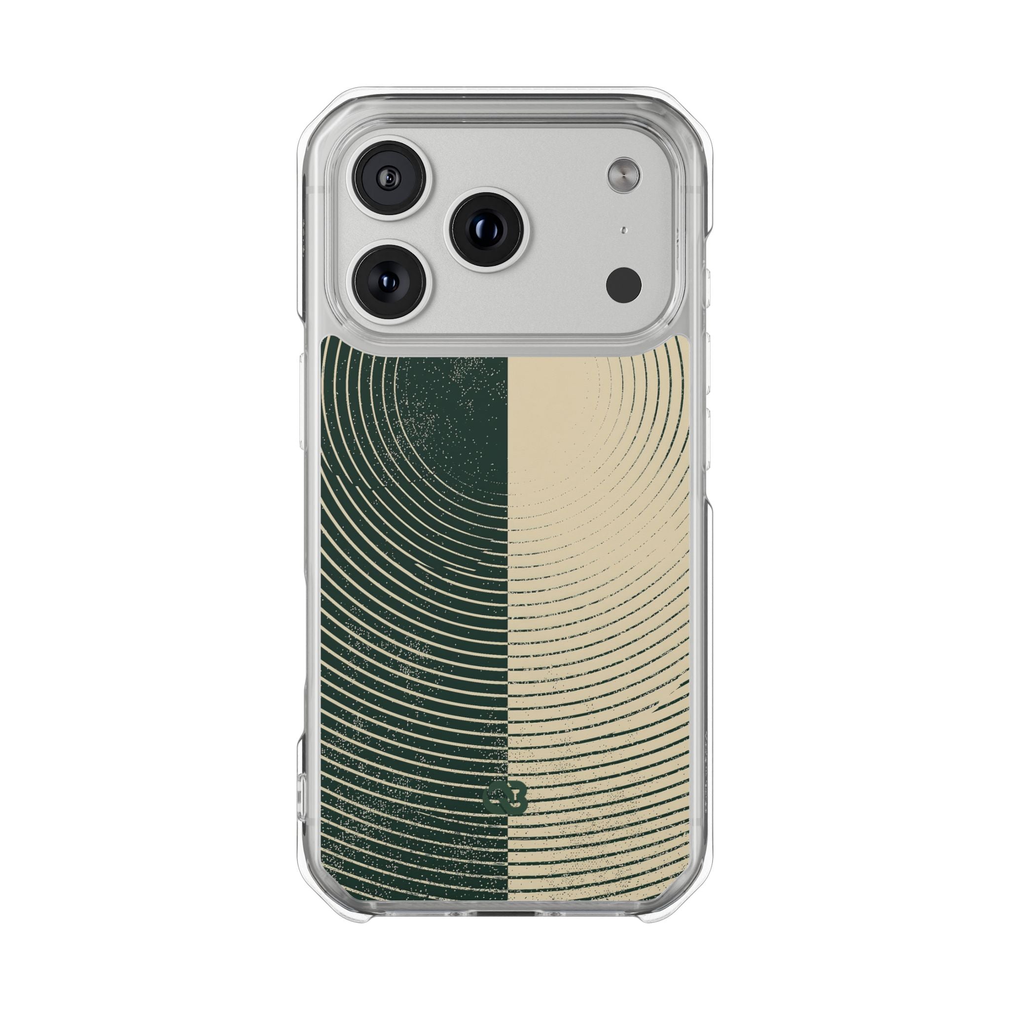 Green Impact MagSafe Phone Case for iPhone - Evergreen Split Grain