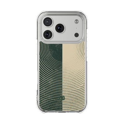 Green Impact MagSafe Phone Case for iPhone - Evergreen Split Grain