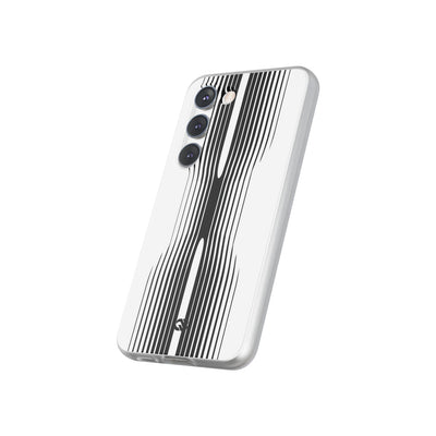 White Lite Phone Case for Samsung - Kinetic Mono Distortion