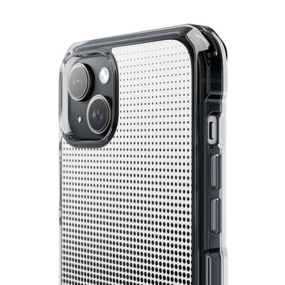 Black Impact MagSafe Phone Case for iPhone - Obsidian Halftone Flux