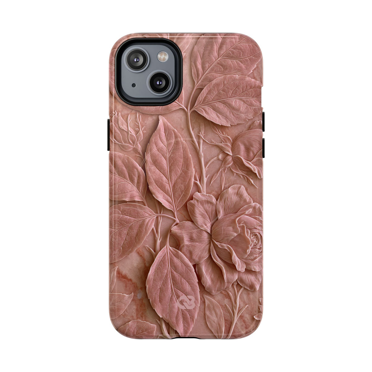 Blush Rose Relief · Tough 2.0 Magnetic Phone Case for iPhone · Pink