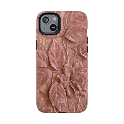 Blush Rose Relief · Tough 2.0 Magnetic Phone Case for iPhone · Pink