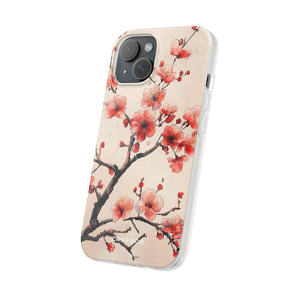 Blossom Shadow iPhone 15 Case - Soft