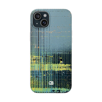 Acid Raster Circuit · Lite Phone Case for iPhone ·  Teal