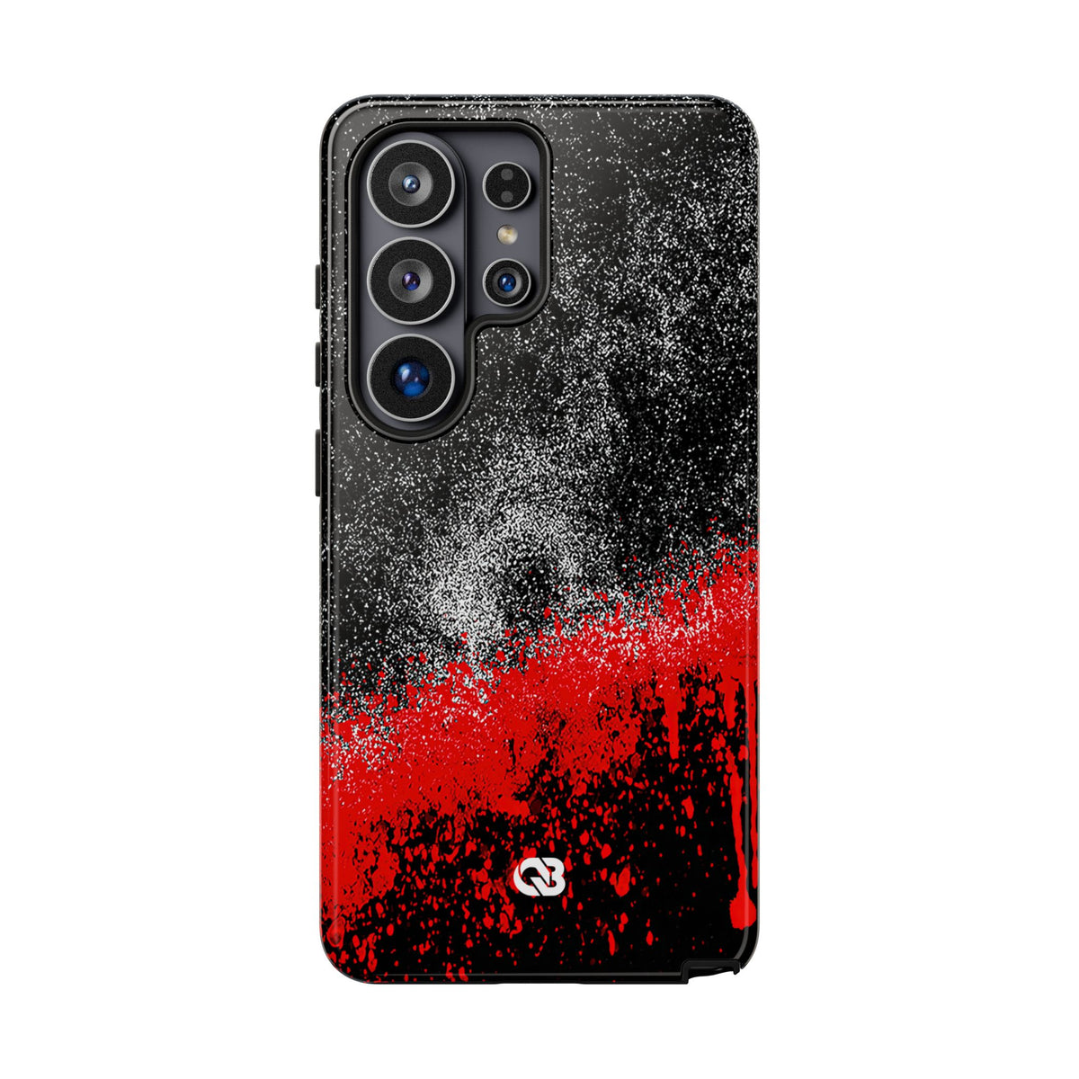 Crimson Noir Drip · Tough Phone Case for Samsung · Black